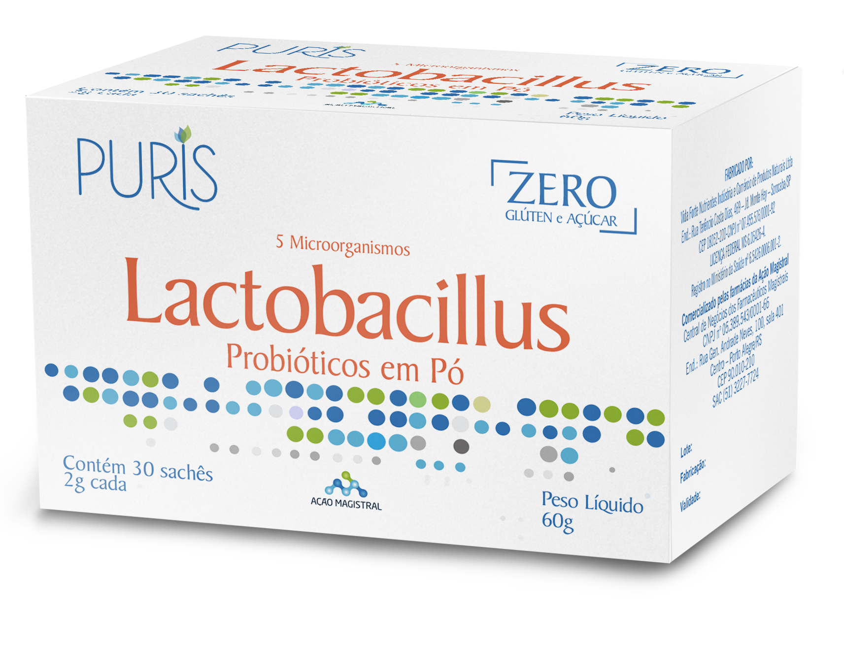 LACTOBACILLUS 60G 30 SACHÊS